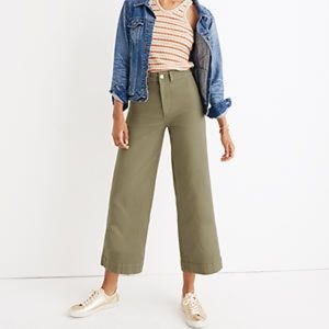 Emmett Wide Leg Pants in British Surplus